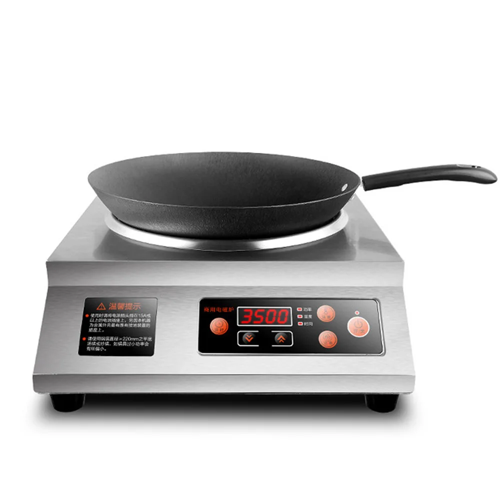 3500W Induction Cooker Commercial Cooktop Household Stainless Steel Induction Cooking Stove Kitchen Cooking Machine