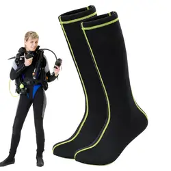 Wetsuit Socks Non-Slip Insulated Neoprene Elastic Diving And Surfing Socks For Cold Water Durable Knee Length Long Socks For