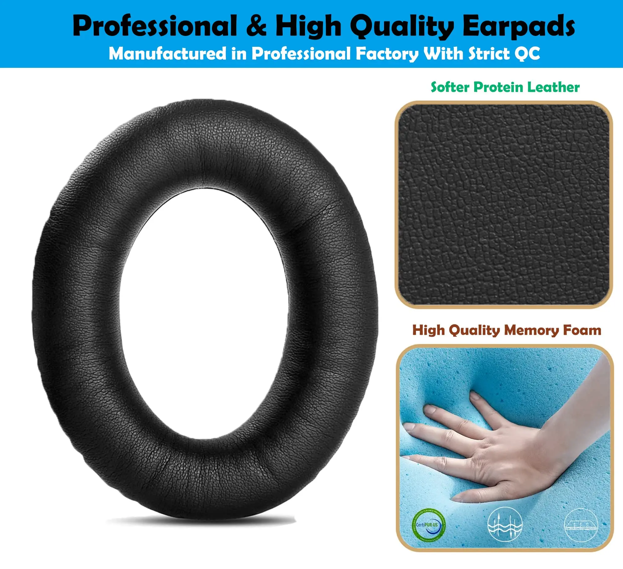 Professional Replacement Earpads Cushions Compatible with HyperX Cloud Revolver S Cloud Revolver Gaming Headset Ear Pads