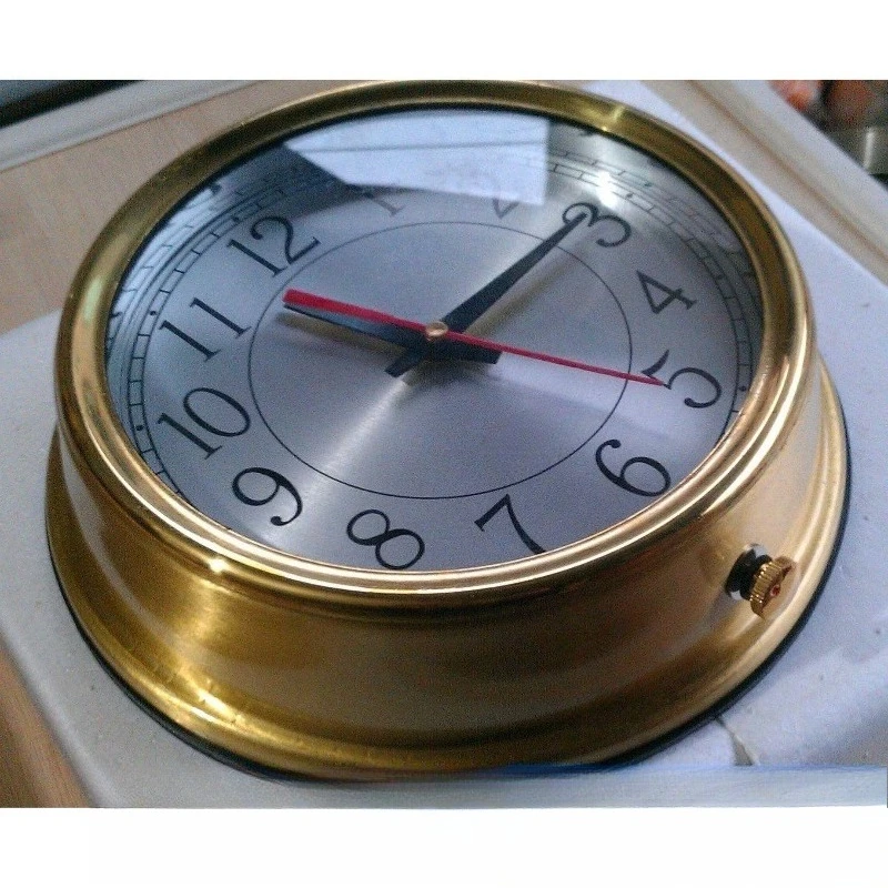 Marine Quartz Clock, Boat Bell, Nautical Quartz Clock Shockproof, Magnetic and Waterproof