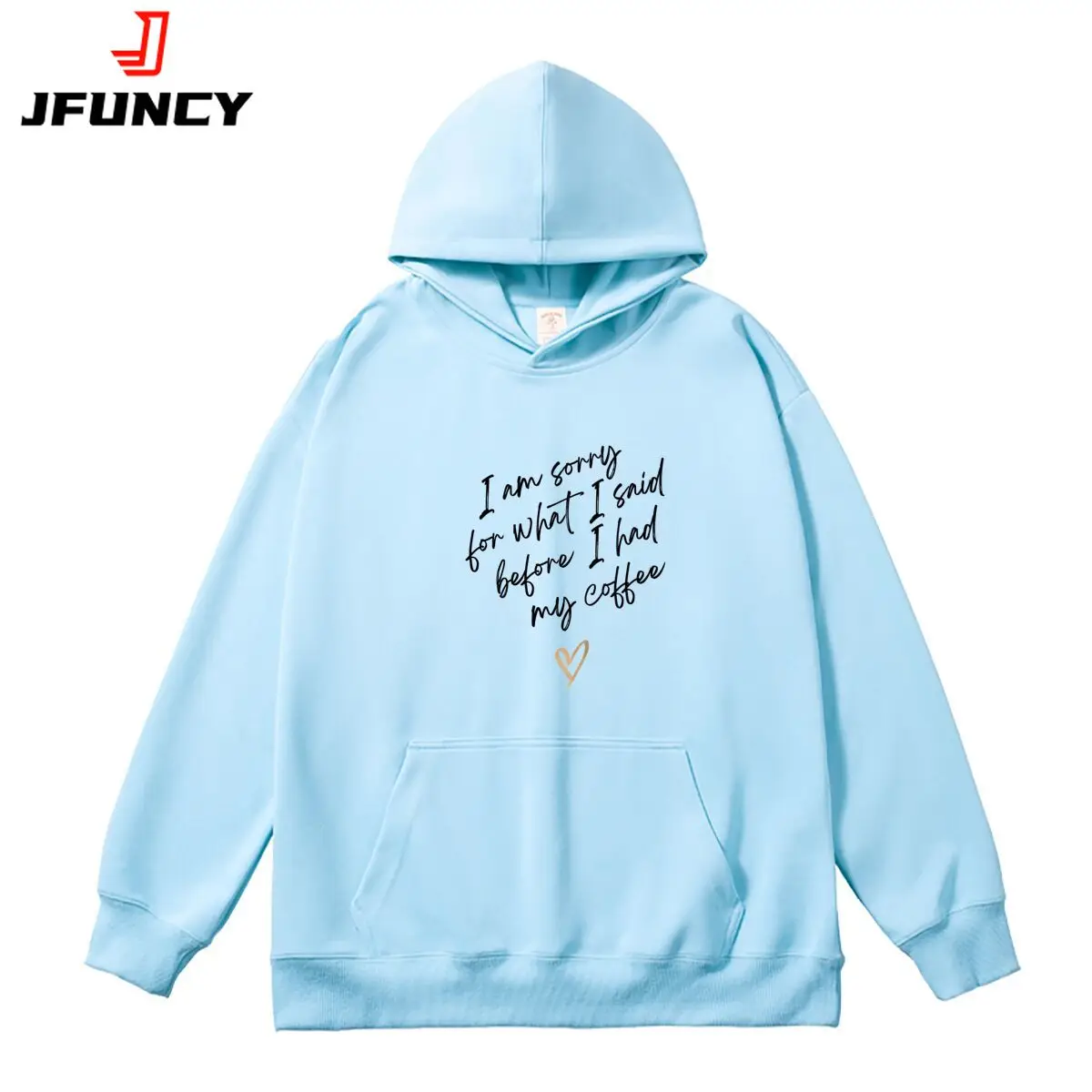 Women's Hoodies Oversized Sweatshirt Funny Letter Graphic Printed Female Classic Hooded Pullover Autumn Thick Sportswear