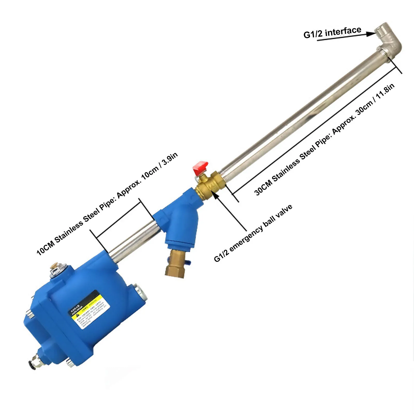 Válvula de Drenaje Neumática de Aleación de Aluminio WBK-20 para Tanque de Gas, Entrada DN15, Salida DN10, Drenador Automático de Flujo Masivo