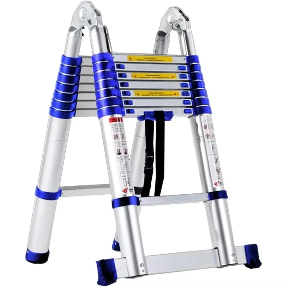 

300Lbs Type 1A Aluminium Telescopic Folding Ladder Multi Standard Certified For Hotel