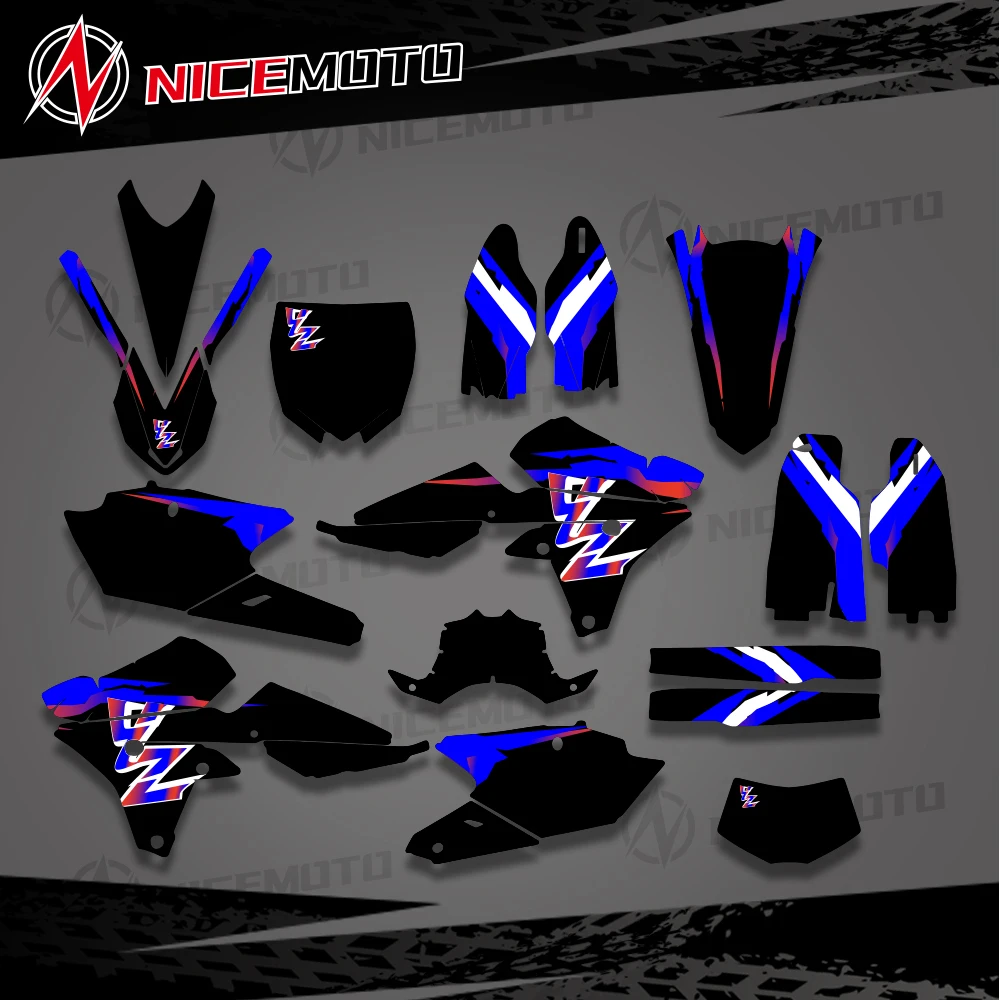 

For YAMAHA YZF250 2014 2015 2016 2017 2018 YZF250X WRF250 2015-2019 YZF450 2014-2017 Full Graphics Decals Stickers