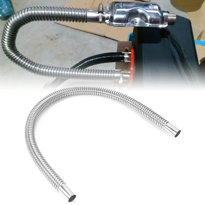 60CM Stainless Steel Parking Air Diesel Exhaust Pipe Heater Tube Replacement Silver Accessory Practical Useful