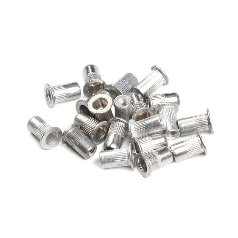 95pcs M3 M4 M5 M6 M8 M10 Rivet Nuts Aluminum Flat Head Rivet Nuts Set Insert Rivets Mix Size Automatic Rivet Tool Set