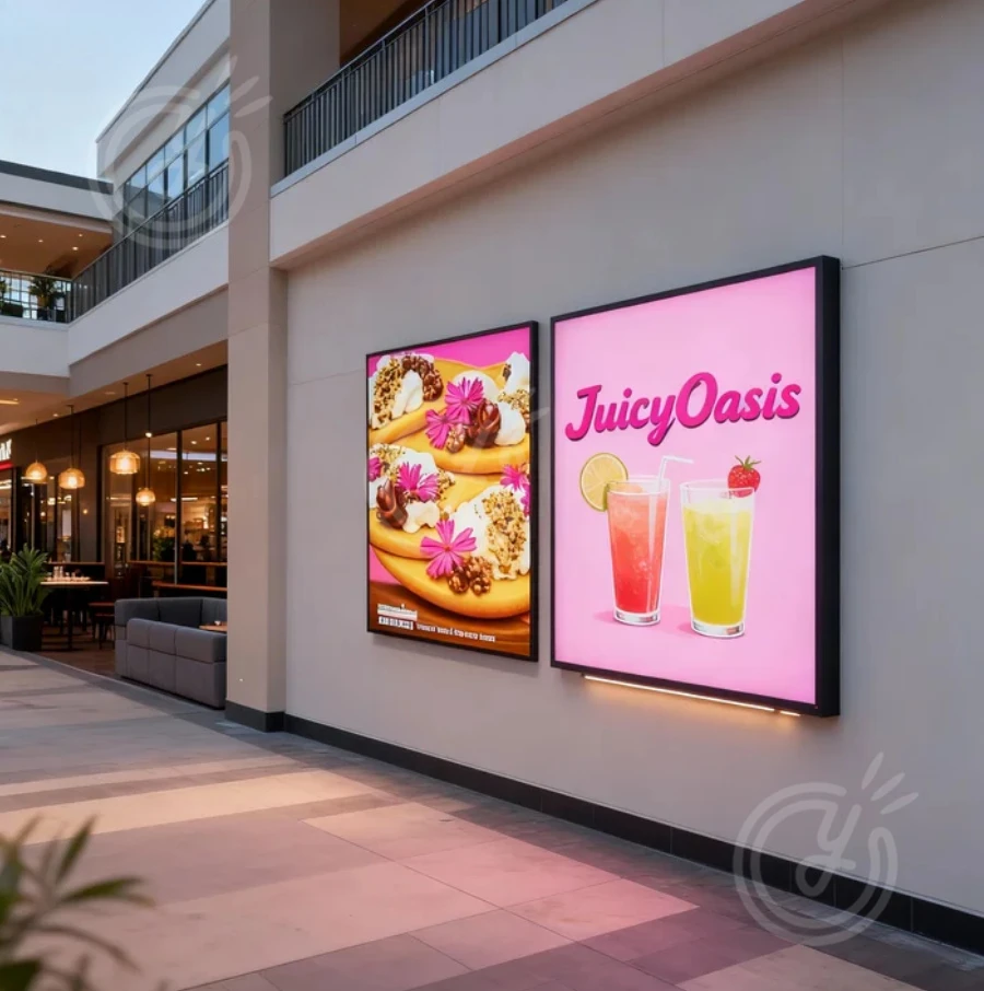 Custom Outdoor Logo Panel Wall Sign Led Luminous Advertising Signboard Letters Business Board Print Neon Box Poster Metal Signs