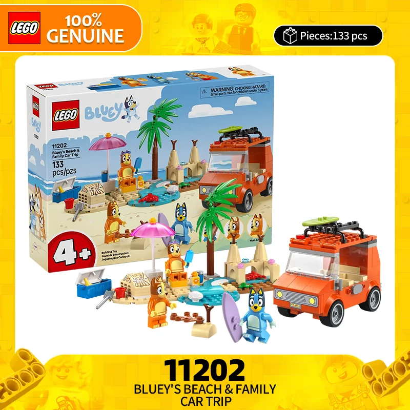 

Строительные блоки LEGO 11202 «Пляжный тур на автомобиле Брюи» для мальчиков и девочек, детские игрушки-конструкторы, подарки на День святого Валентина