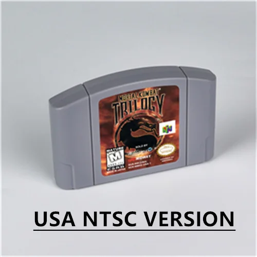 Mortal Kombat Trilogy for Retro 64  Bit Game Cartridge USA Version NTSC FormatChidren Gift Gaming