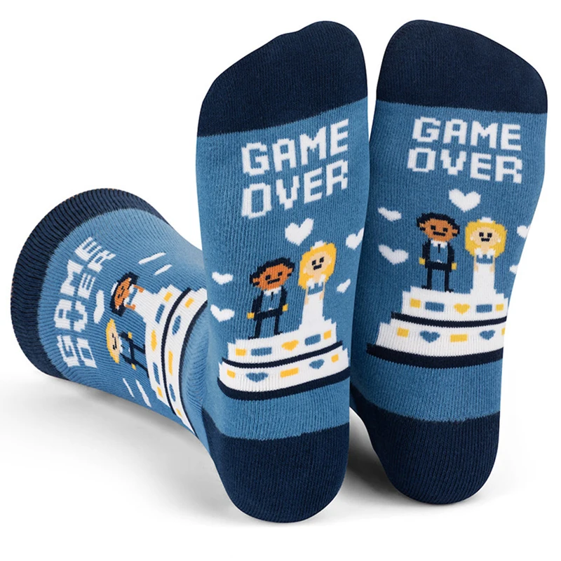 Lustige Buchstaben Mode Baumwolle Unisex Socken Männer Frauen kreative Baumwolle Straße Retro Hip Pop Crew Socken Paar Geschenke Bulk Großhandel