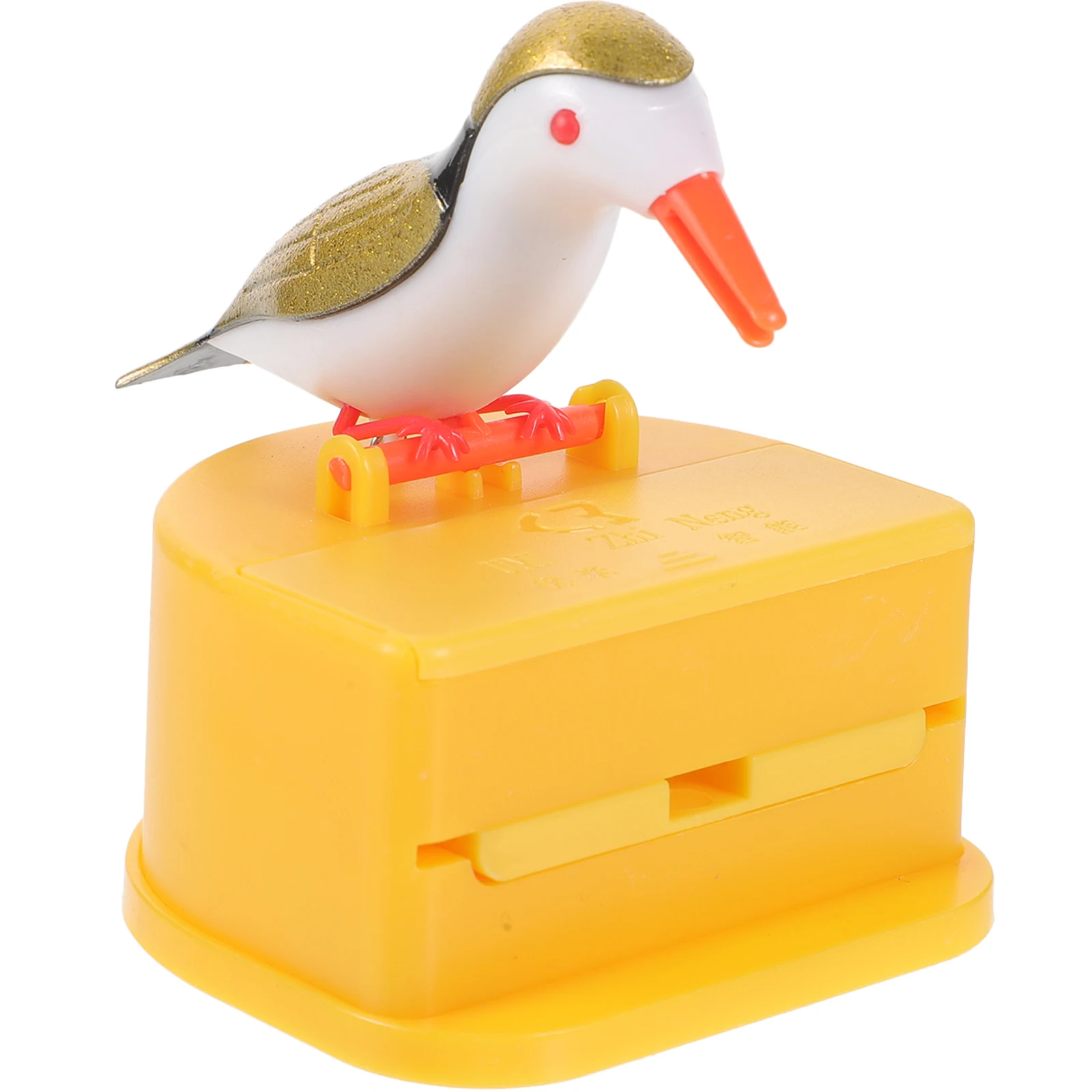 

1 Set Cartoon Bird Press-Type Toothpick Holder Desktop Plastic Container Household Organizer Dispenser Storage Case Kitchen Bar