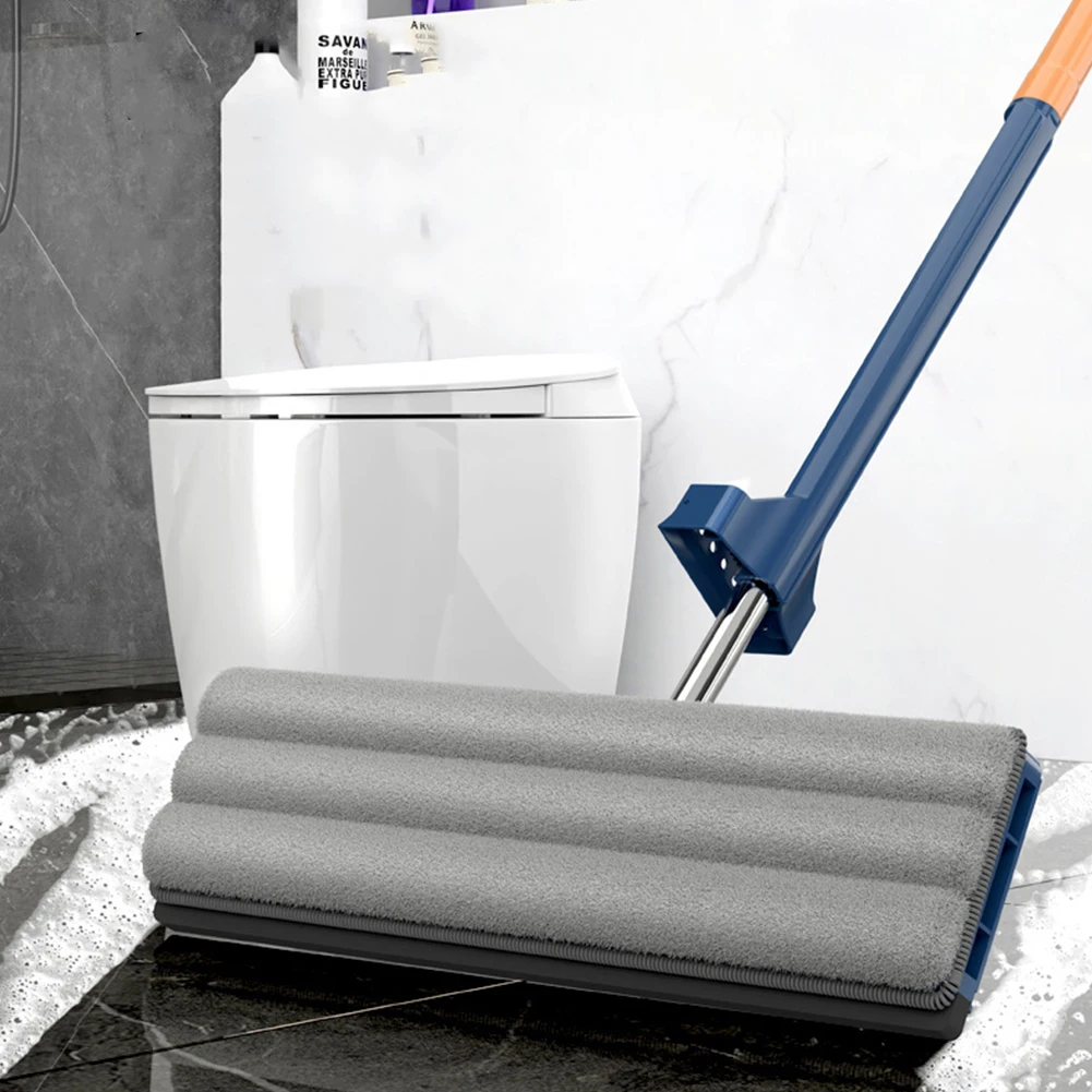 2/4/6Pcs แผ่นไมโครไฟเบอร์ชั้น Mop ชุดท่อสแตนเลสเปียกและแห้ง Mop FLAT FLOOR Mop สําหรับกระเบื้อง/หินอ่อน/ลามิเนต/พื้นไม้