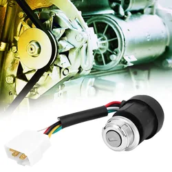 Ignition Key Switch with 2 Keys for 178F/186F Air Cooled Diesel Engine Tiller Start Switch Gas Generator Ignition Key Switch
