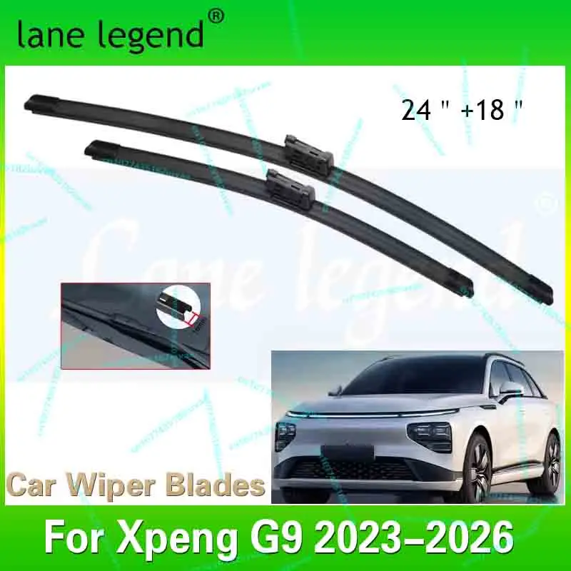 

Car Wiper Blades For Xpeng G9 2023-2026 98kWh 78.2kWh Car Accessories Front Windscreen Wiper Blade Brushes Cutter Goods