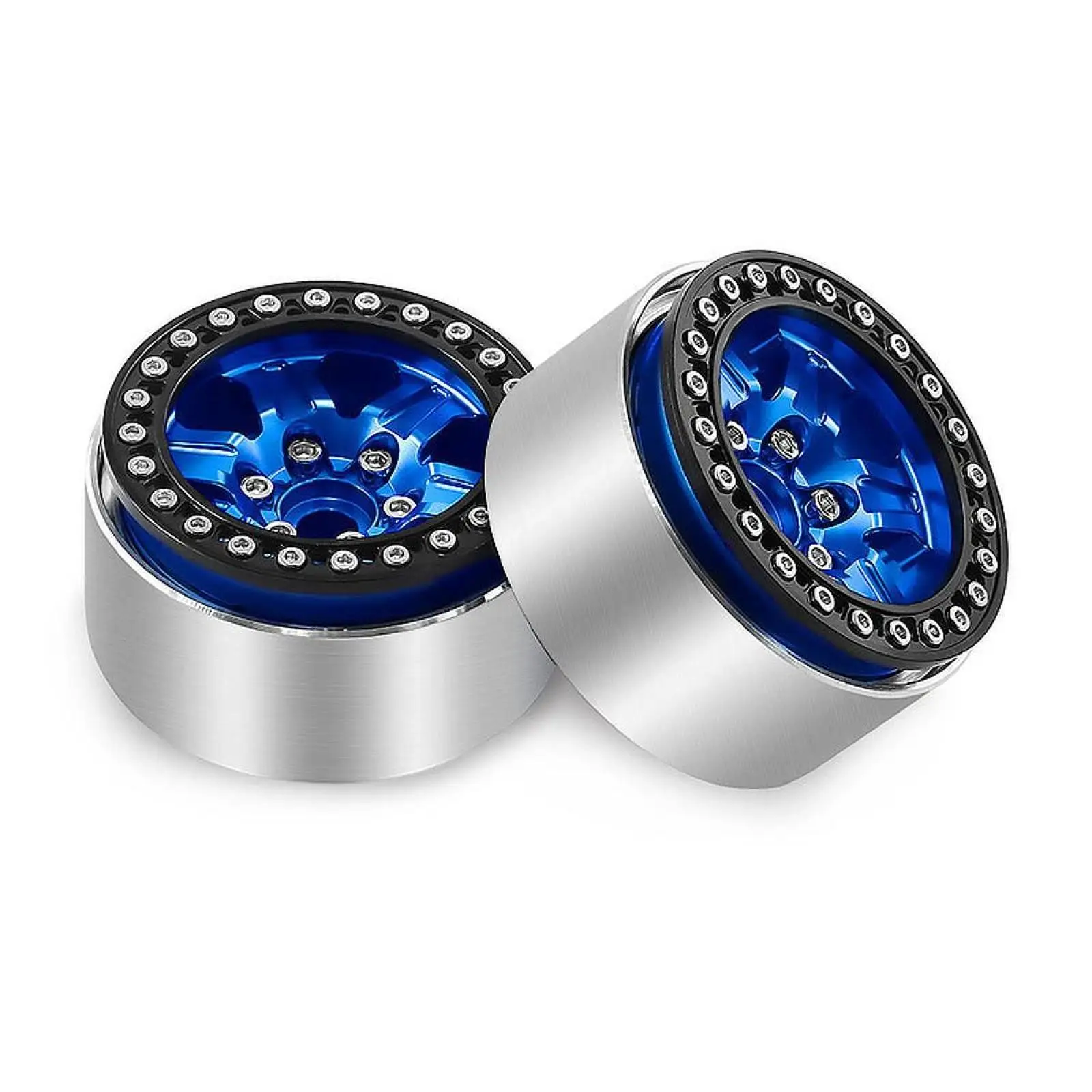 

RC Wheel Rims Set 1 10 Scale Aluminum Alloy Wheels High Strength Tires for Universal RC Cars Racing