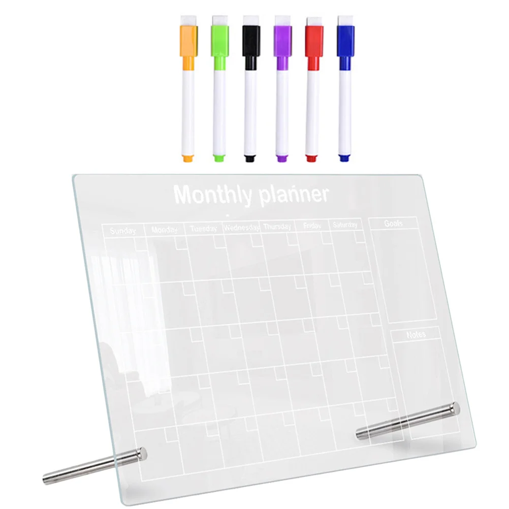 

1Set Clear Acrylic Message Board with Pen Multi- Office Cafe Shop Decorative Writing Board