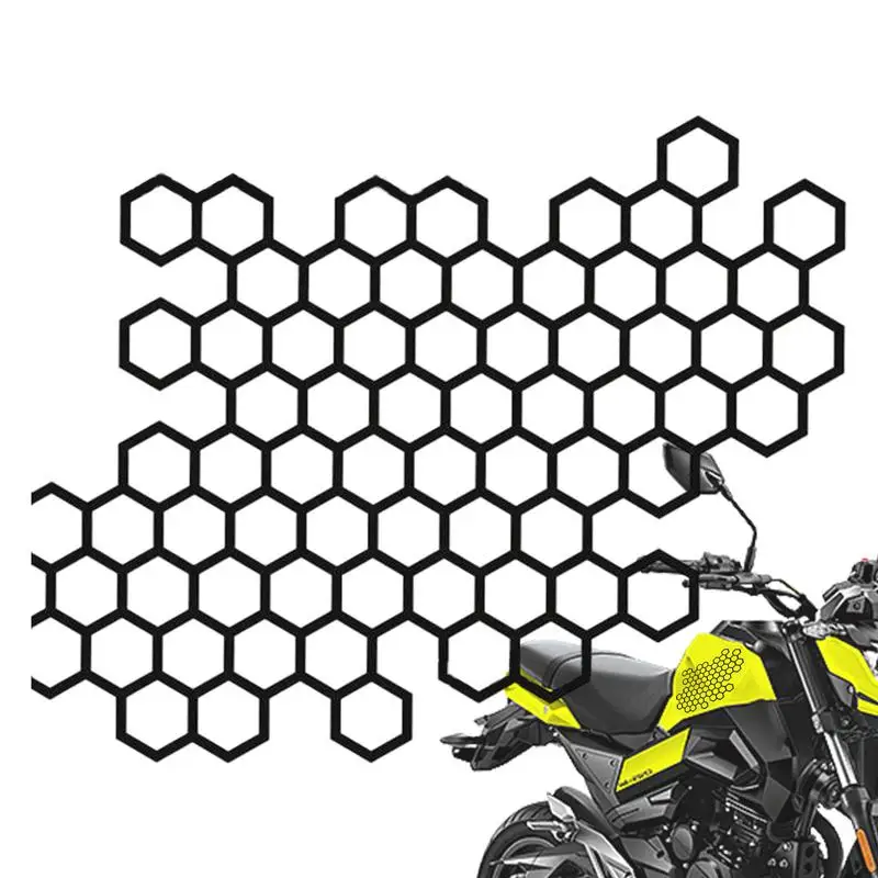 Otocycle-calcomanías de casco de panal de abeja, calcomanías de decoración creativa para el cuerpo, calcomanías impermeables para el parachoques del coche