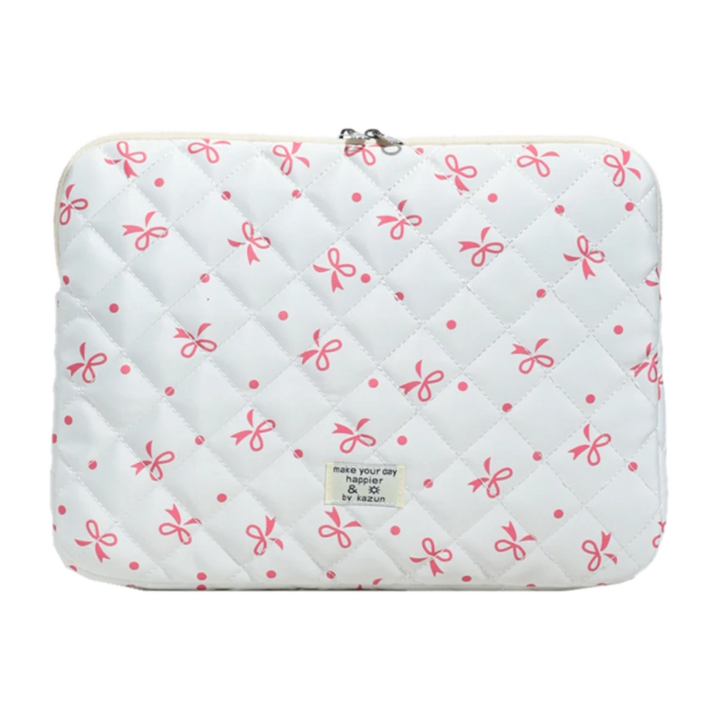 Penutup Casing Notebook Laptop Bunga & Kantong Casing Pelindung Komputer Ritsleting Tas Laptop Jinjing Rapi Tas Tablet Tahan Benturan