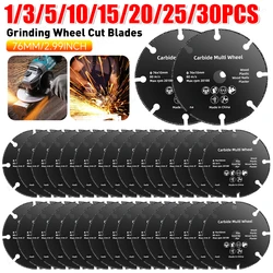 30-1PCS 76MM 컷오프 휠 원형 수지 톱 블레이드 앵글 그라인더 커팅 디스크 금속 철 구리 목재 플라스틱 커팅 톱