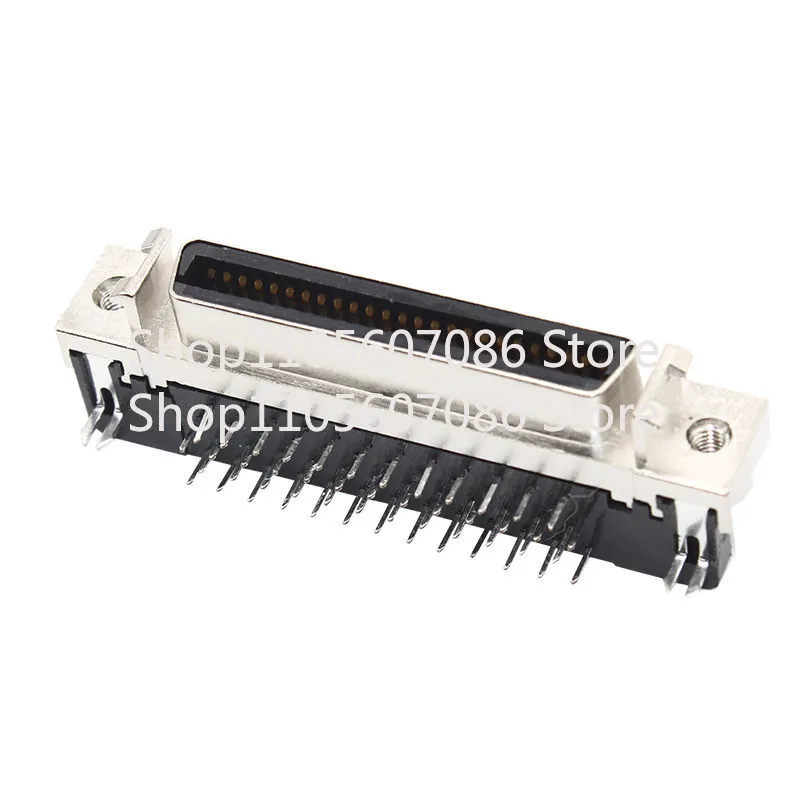Suitable for MDR SCSI14P/20P/26P/36P/50P Slot CN Female Base, Curved Foot Straight Foot Base Welded Plate Socket