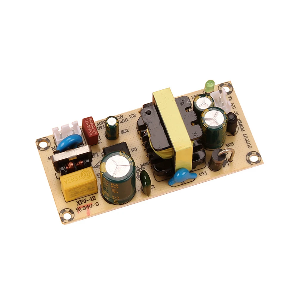 

AC-DC 12V 2A Switch Power Supply Module AC 100-240V To DC 12V Buck Converter Step Down Power Module Short Circuit Protection