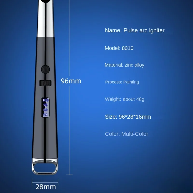 USB Portable Electric ARC Igniter Kitchen Gas Stove Ignition Tools Outdoor Camp Rechargeable Flameless Pulse Candle Long Lighter