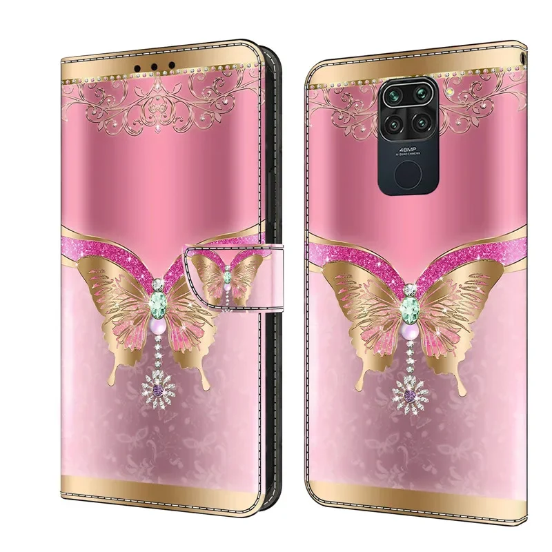 Note9S Phone Case For Xiaomi 9 S Redmi Note 9 Pro Max Note9 S 9pro+ Coque Leather Cases Magnetic Flip Stand Cute Wallet Cover