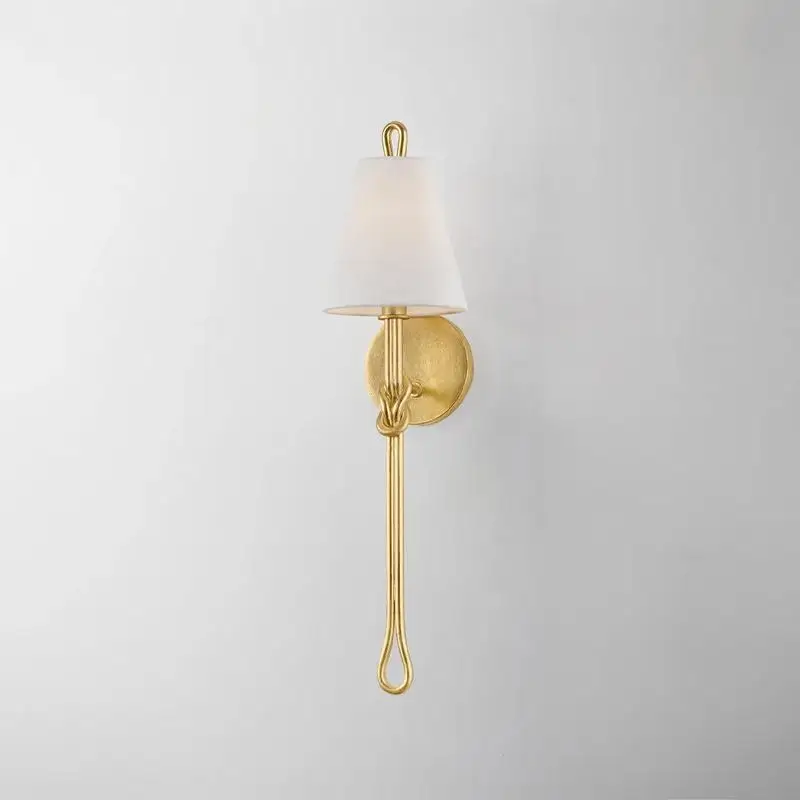 

American country simple wall lamp retro villa hotel background wall aisle bedside bedroom mirror decorative lamp