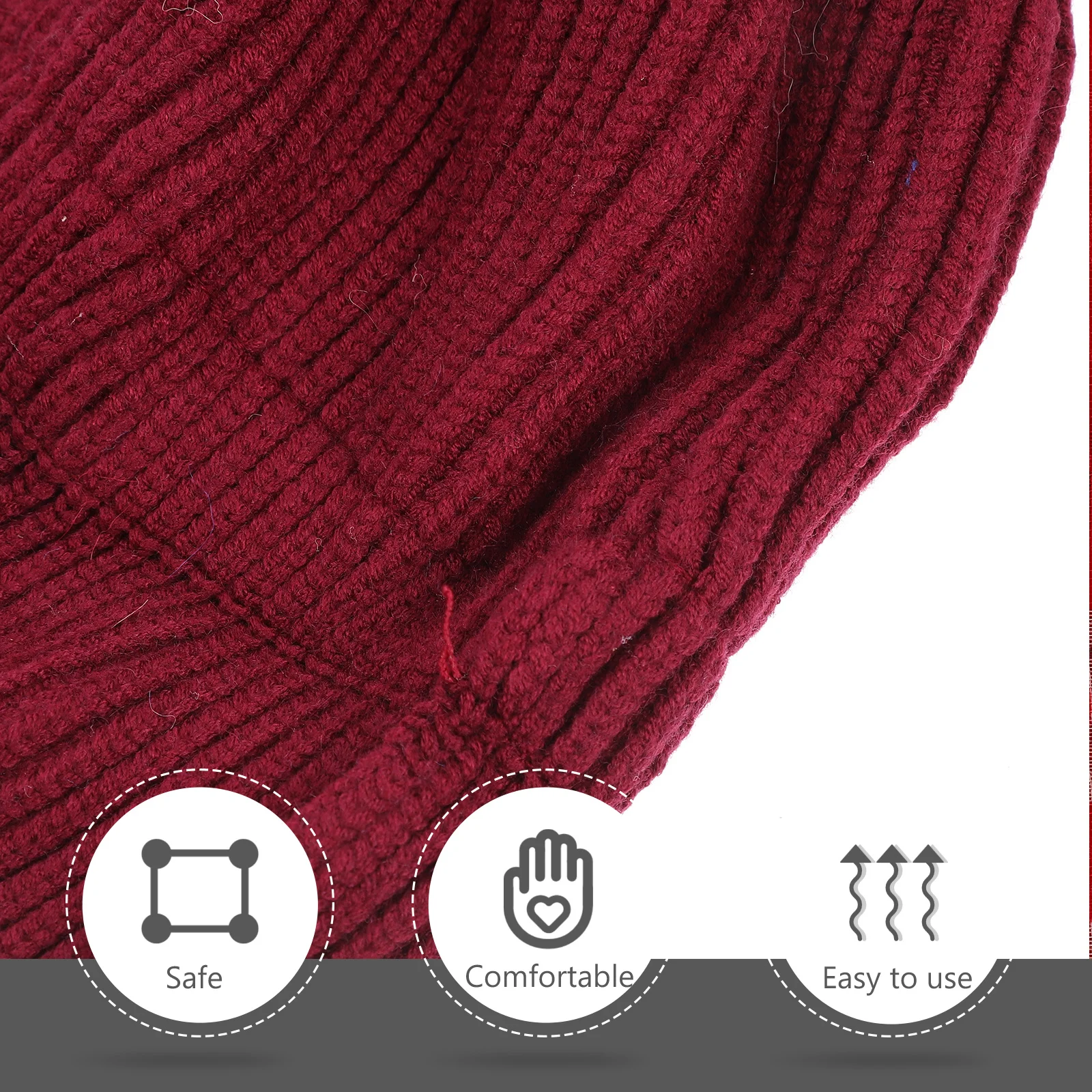 

1Pcs Children Knitted Hat Winter Warm Kids Bow Knitted Hat Double Balls Soft Elastic Knit for Autumn Winter Travel