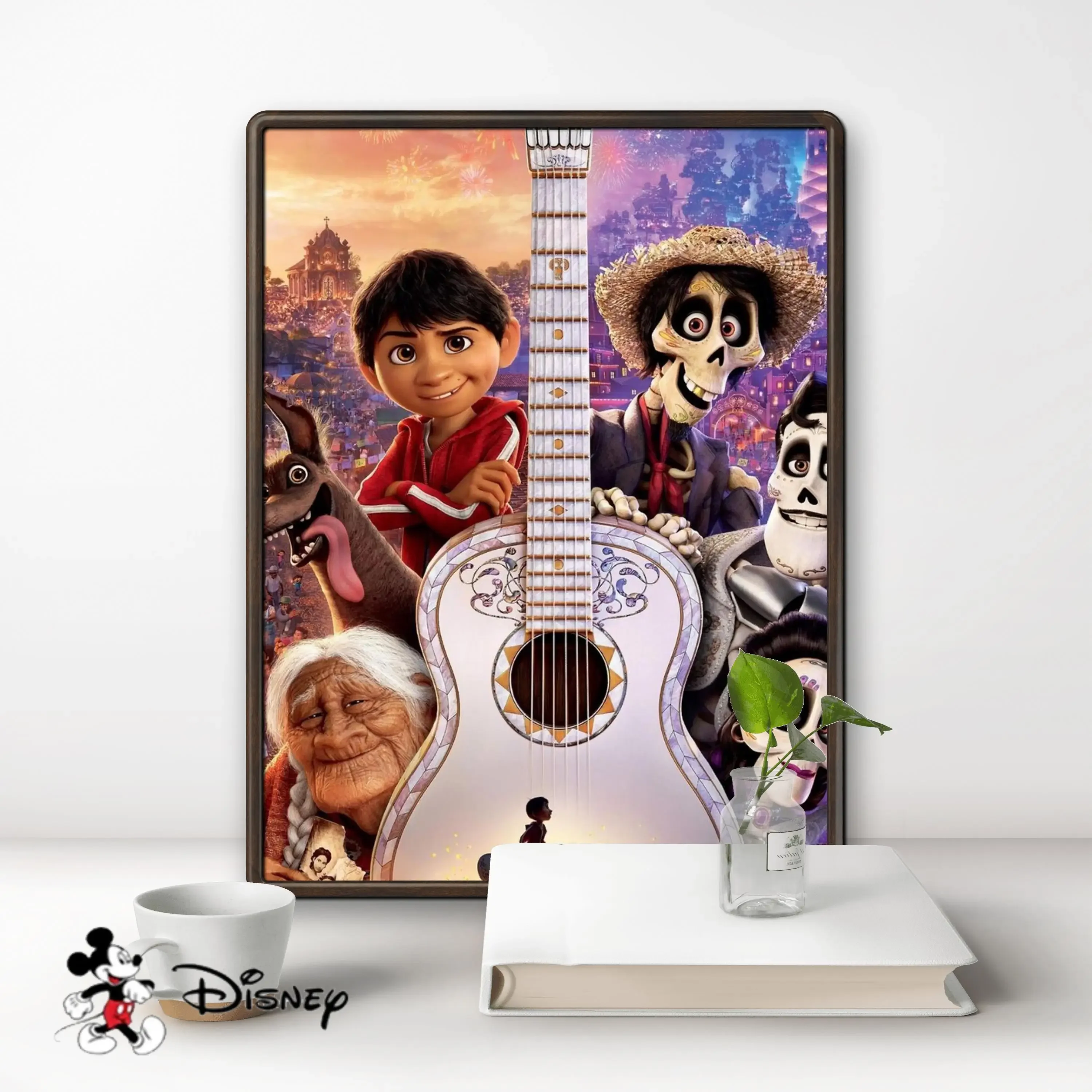 Disney Coco Movie 2024 New Diamond Painting Art Day Of The Dead Miguel Rivera Dream Cross Stitch Mosaic Handwork Home Decor