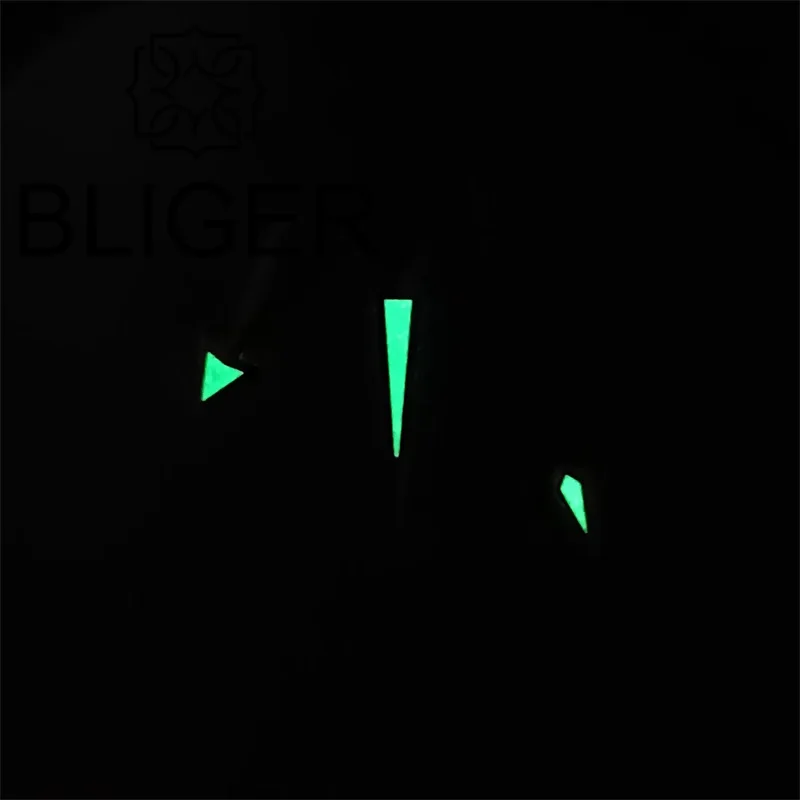 BLIGER New Watch Hands With Arrow Head Black Blue Silver Rose Gold Color Green Luminous ForNH35 NH36 ETA 2824 PT5000 Movement