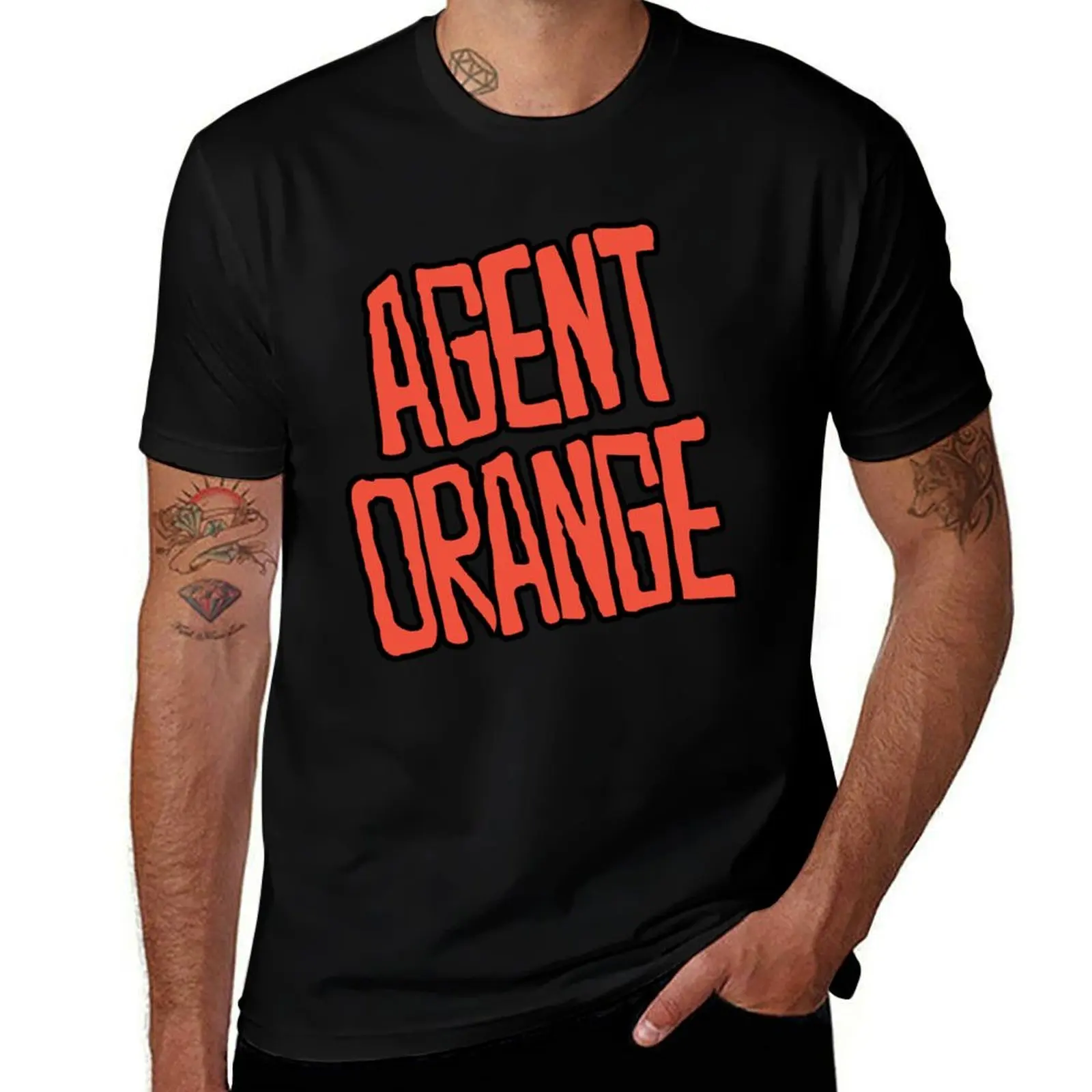 Agent Orange T-Shirt Classic Graphic Short Sleeve Top T-Shirt