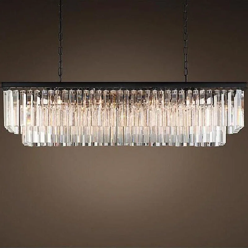 Factory Outlet Luxury Country Vintage Chandelier Crystal Pendant Hanging Light Chandeliers Lamp for Home Hotel Decoration