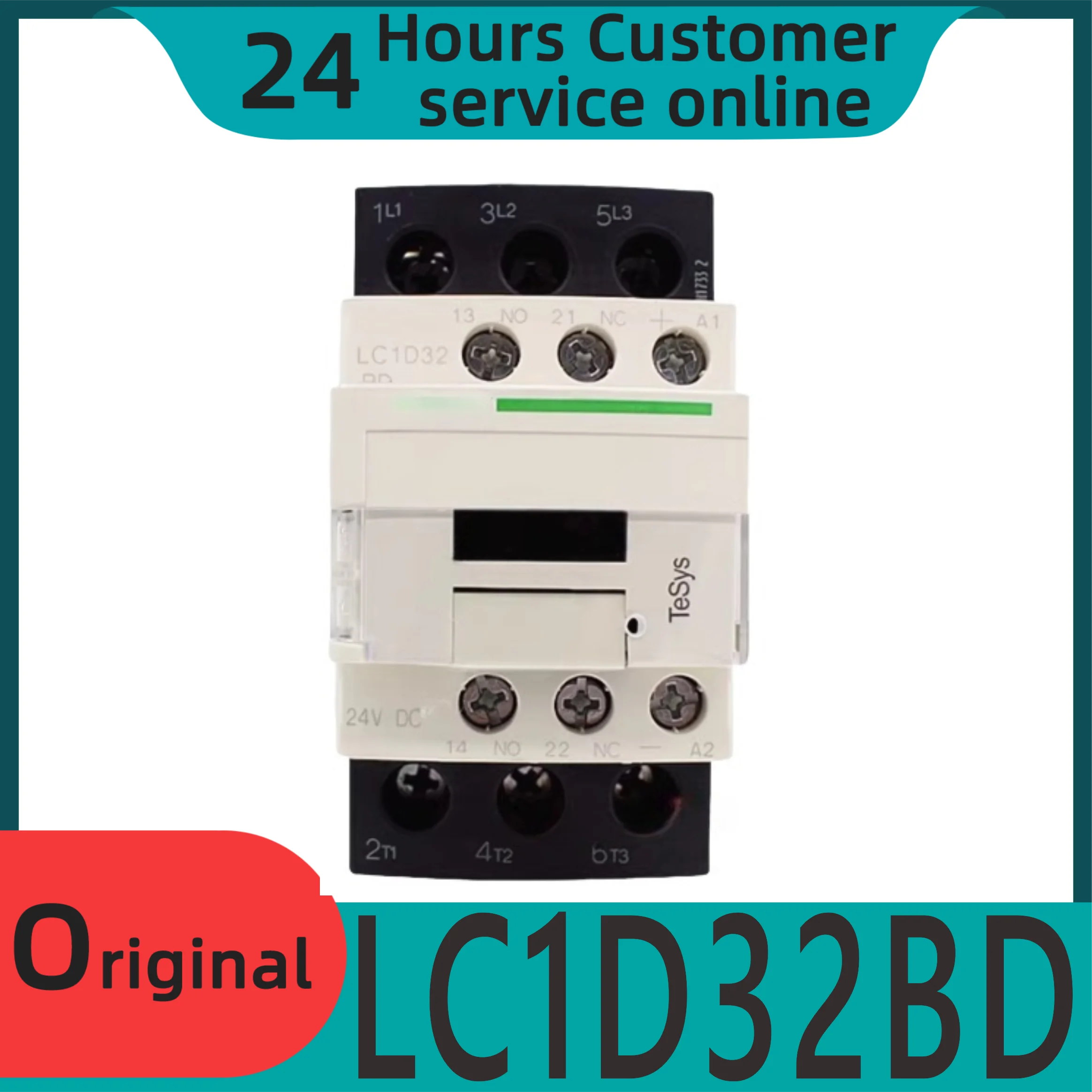 

New original DC contactor LC1D32BD LC1-D32BD DC24V 32A