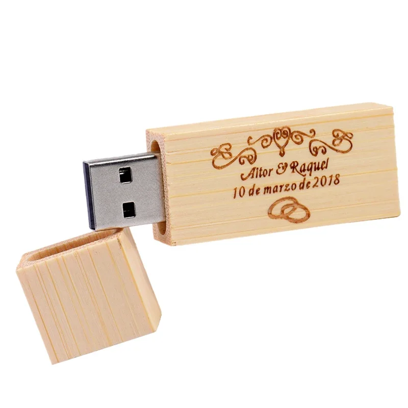 JASTER 50 PCS LOT USB Flash Drives Free Custom Logo Memory Stick 64GB Wooden Pen Drive 32GB High Speed U disk 16GB 8GB