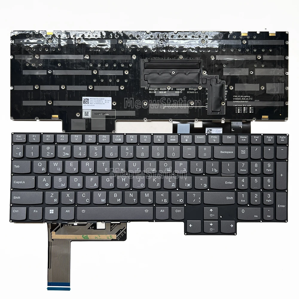 

Американская/русская клавиатура с RGB-подсветкой для Lenovo Legion 7-16ACHg6 7-16ITHg6 82N6 82K6