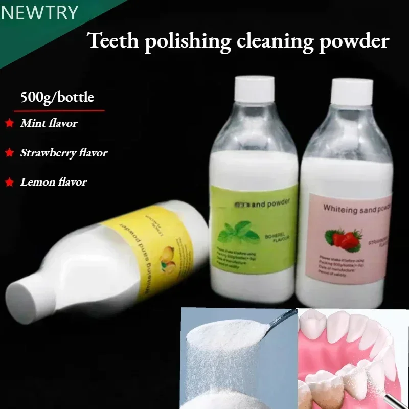 500g/ Bottle Dental Polishing Sand Blasting Powder Polishing Powder Dental Material Sandblasting Gun Is Not Easy To Block