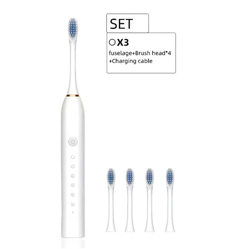 B64B-Ultrasonic Electric Toothbrush-6 Modes, Soft Bristles Rechargeable Designed For Adults And Kids, Ideal For Oral Health Clea