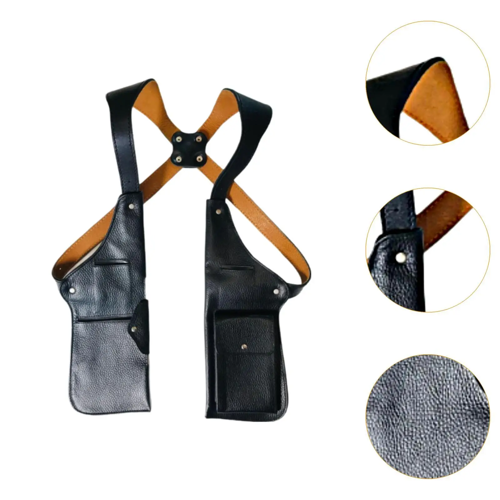Underarm Shoulder Bag Stylish Concealed Pack Vest Underarm Strap Wallet for Camping Backpacking Cosplay Costume Parties Medieval