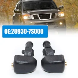 Boquillas de pulverización para limpiaparabrisas delantero de coche, accesorios para NISSAN TITAN ARMADA QX56 5.6L V8 2004-2015, 2 piezas, 28930-7S000