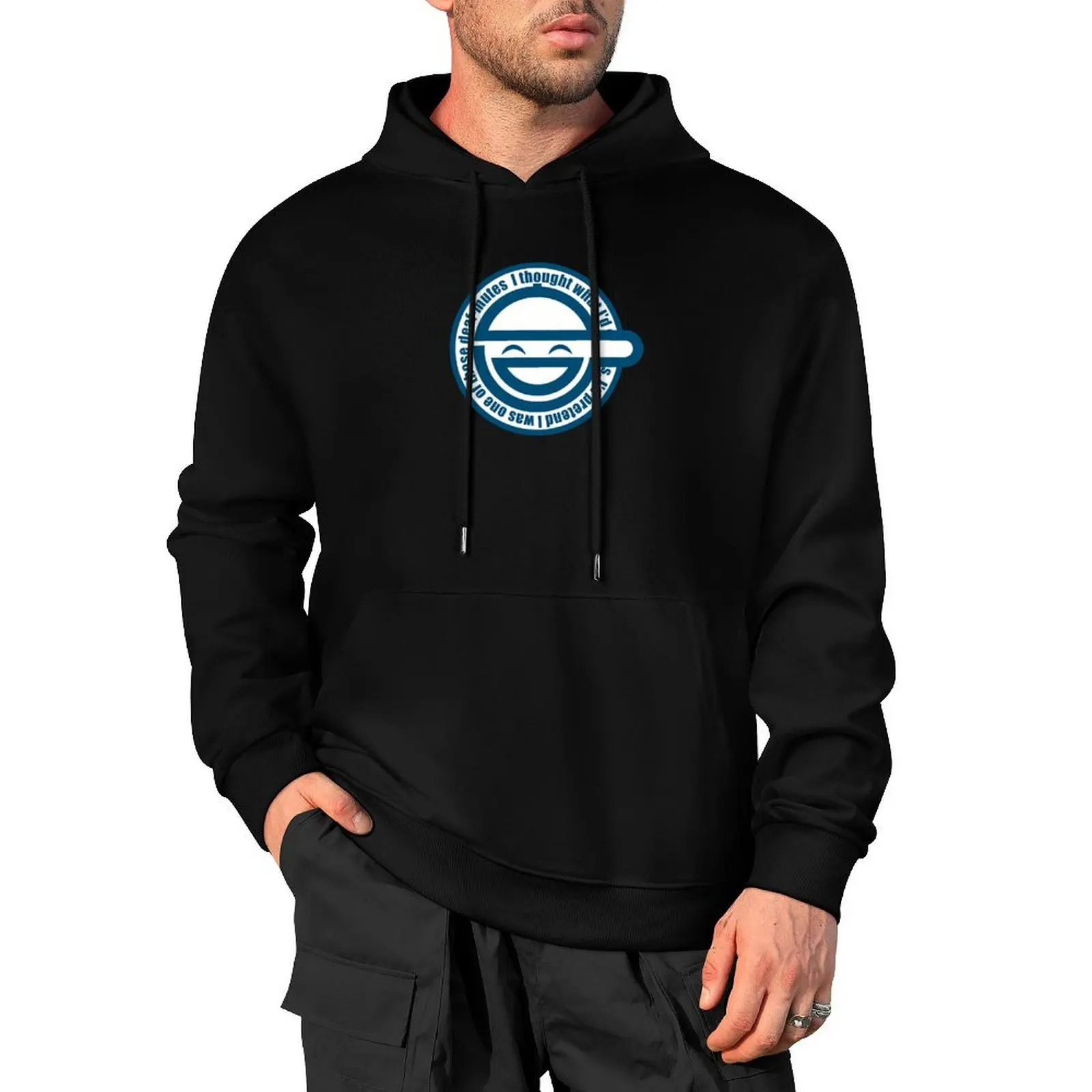 Laughing Man - GHOST IN THE SHELL Pullover Hoodie men's sweat-shirt anime clothing graphic t shirts men new hooded tee