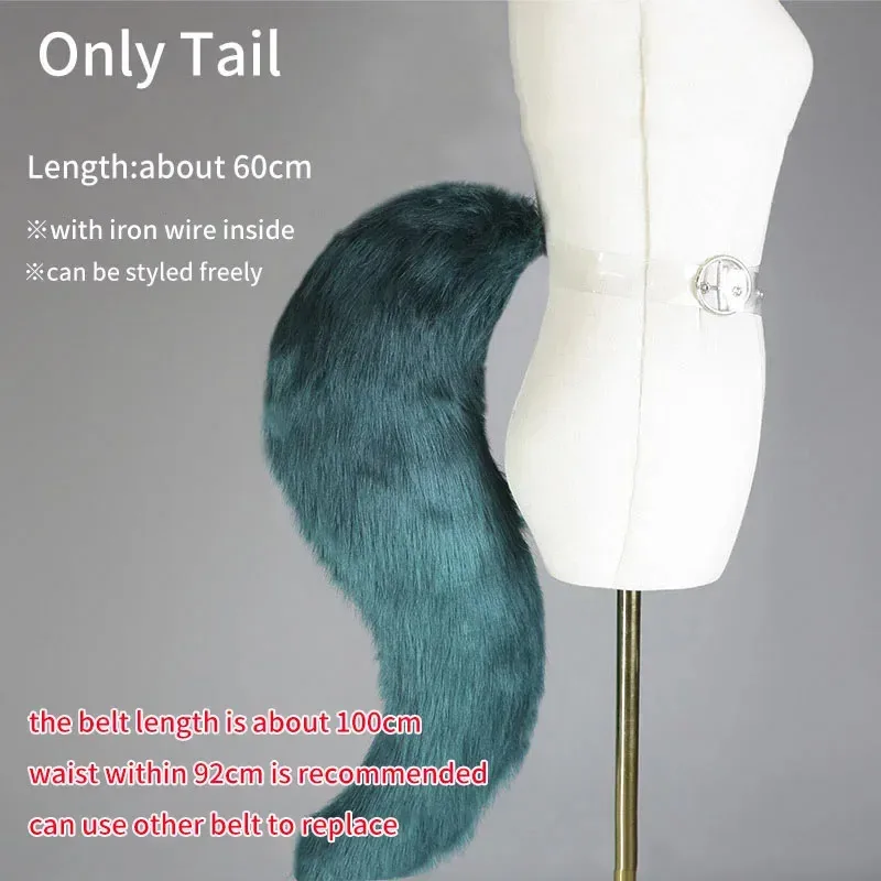 

Game Costume Wig Genshin Impact Tighnari Cosplay Fluffy Tail Comic Con Party Costumes KV8353c;3.k'6;d.a;