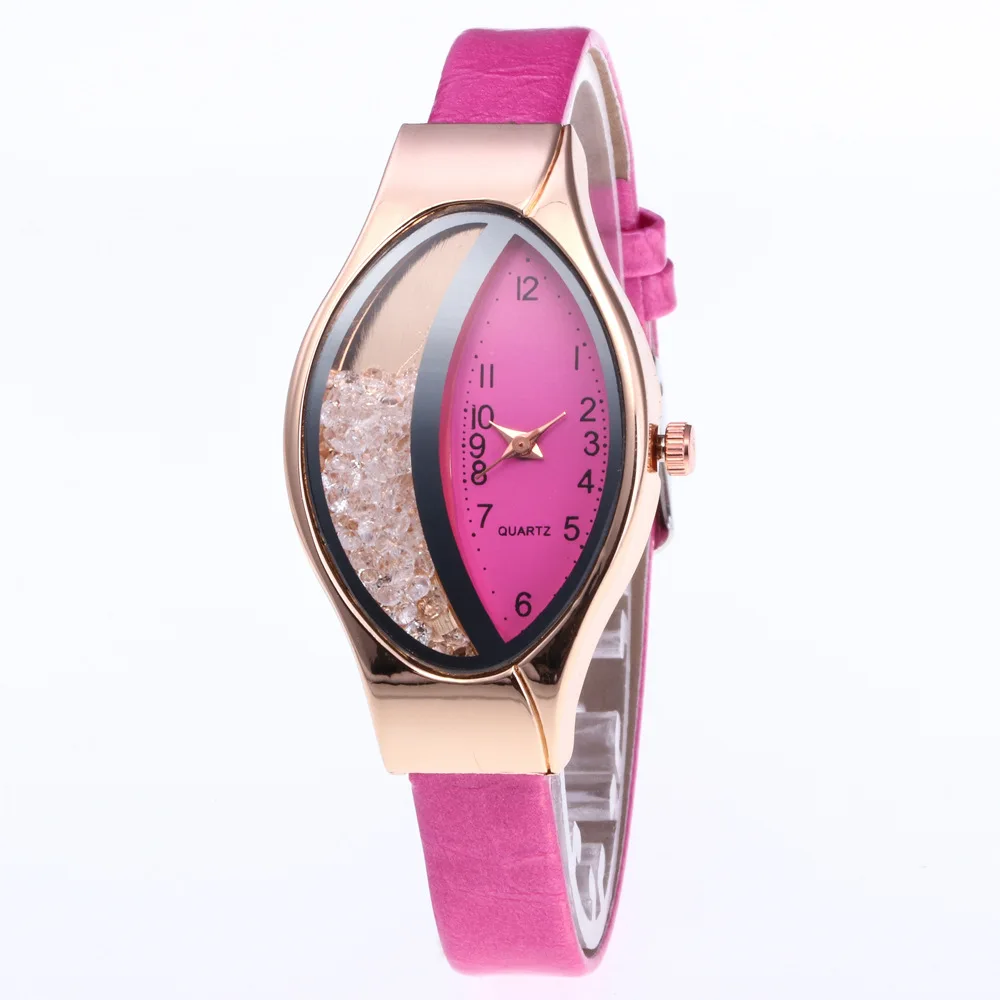 Reloj de pulsera de cuarzo para Mujer, cronógrafo de lujo con diamantes, estilo exquisito, a la moda