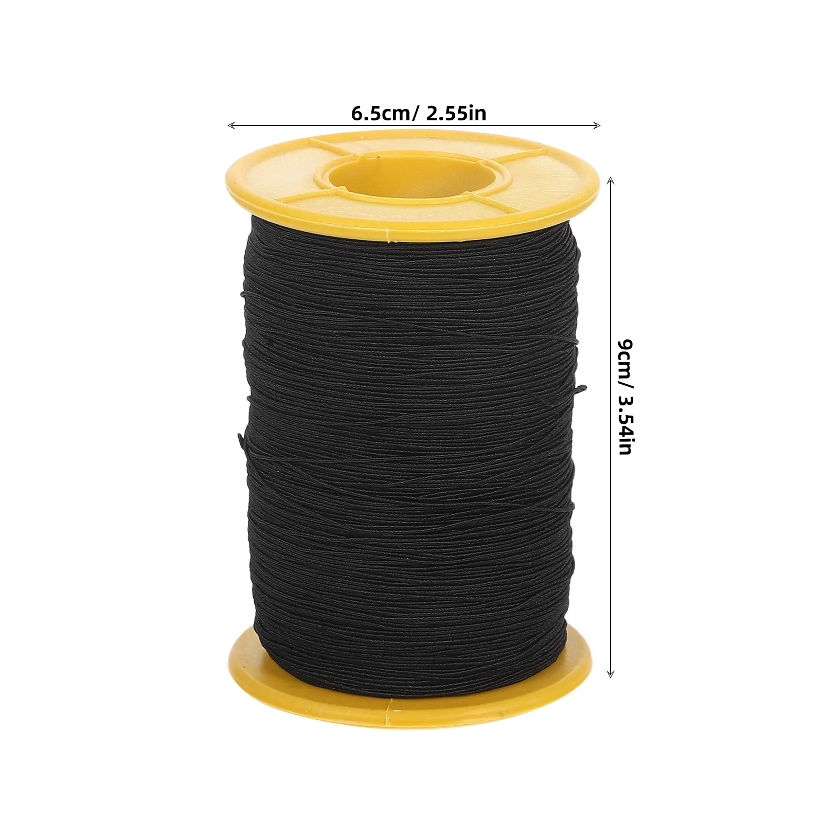 2 لفات 0.5 مللي متر أسود أبيض مطاطا لصنع المجوهرات بسط سلسلة سوار ذاتي الصنع الحرفية الديكور الموضوع الحبل مطاطا الحرفية الحبل