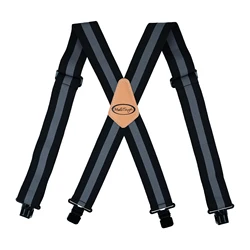 MELOTOUGH Men's Suspenders Fully Elastic 2 Inch Wide X Back Heavy Duty Work Suspenders Tool Belt Suspenders Man Suspend