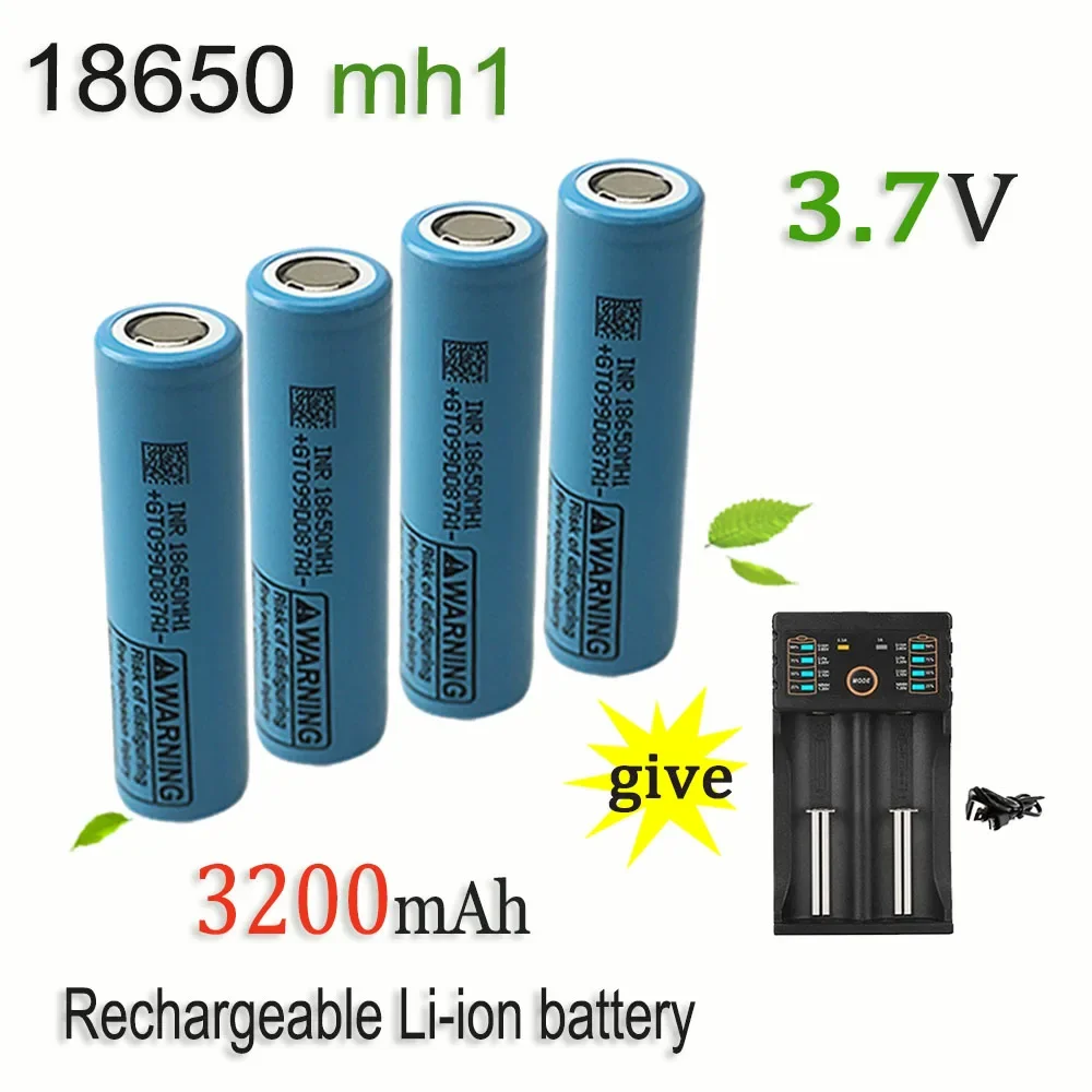 

3.7V 3200mAh 18650 mh1 Li-ion battery for our 18650 30A toy tool flashlight battery+USB charger