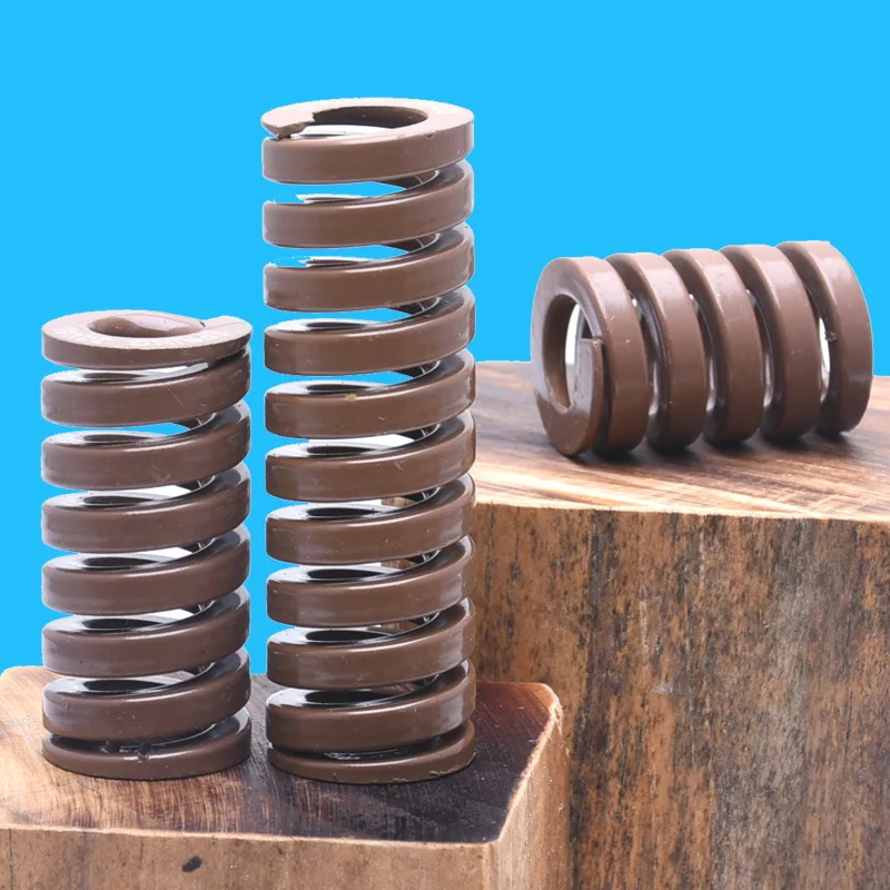 65Mn Brown Mould Die Spring Alloy steel Spiral Stamping Compression Springs Extremely Heavy Load Outer Diameter 4-10mm Length 20