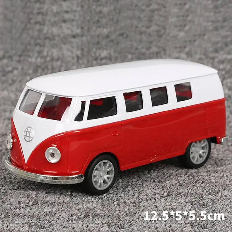 Alloy Bus Model 1:32 Scale Children's Toy Cars Collect Decor Pull back Can open The Door Toy Car For Boy Christmas Birthday Gift