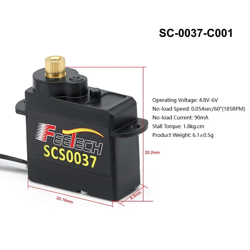 Mini TTL Serial Bus Servo, Metal Gear 2g/3.7g/4.3g/5g Micro Servo for AI Embodied Intelligence Robot