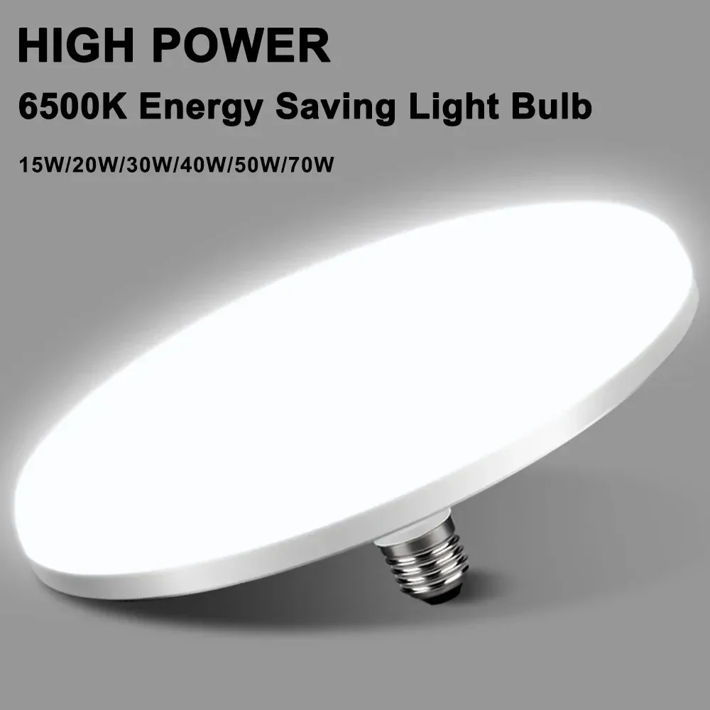 

LED bulbs AC220VE27 based household energy saving lamps 6500K ceiling lamps garage lighting UFO tube lamp